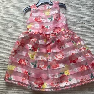 4T NWT Formal Dress Floral Tulle Elegance